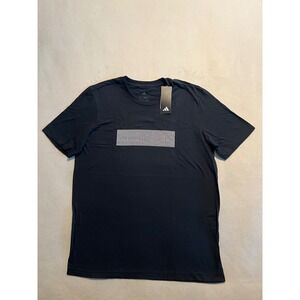 Adidas Mens Prem Print T-Shirt Black Graphic Crewneck JW0087 Medium NWT